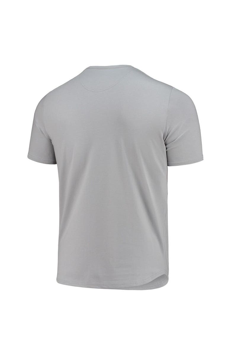 5TH AND OCEAN BY NEW ERA Men's 5th & Ocean by New Era Gray Carolina Panthers Stretch Tri-Blend T-Shirt, Alternate, color, 