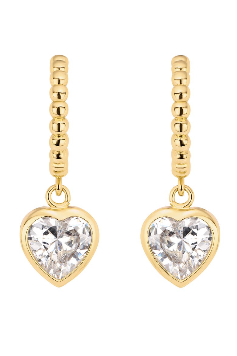 Modern Muse Heart Drop Huggie Earrings video