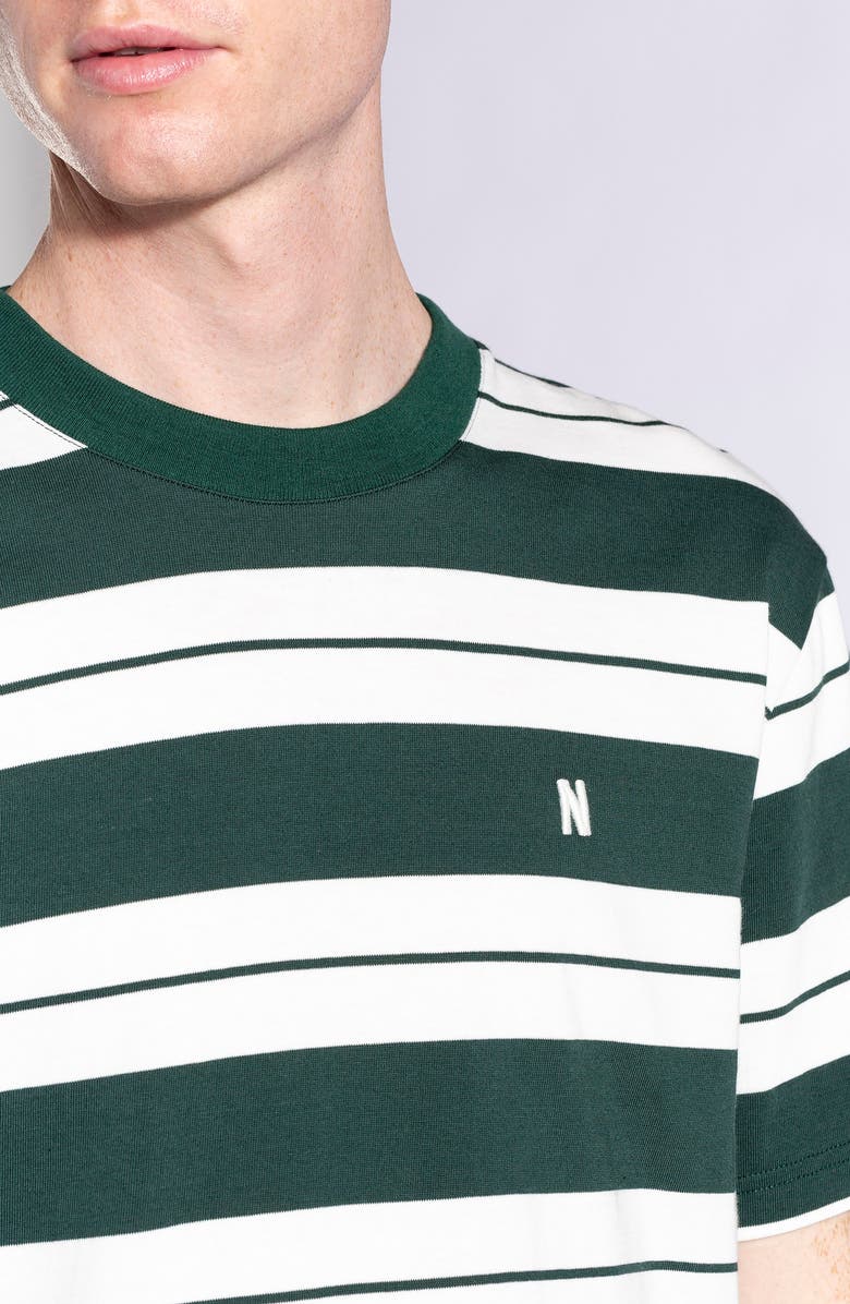 Norse Projects Johannes Varsity Stripe Organic Cotton T-Shirt, Alternate, color,