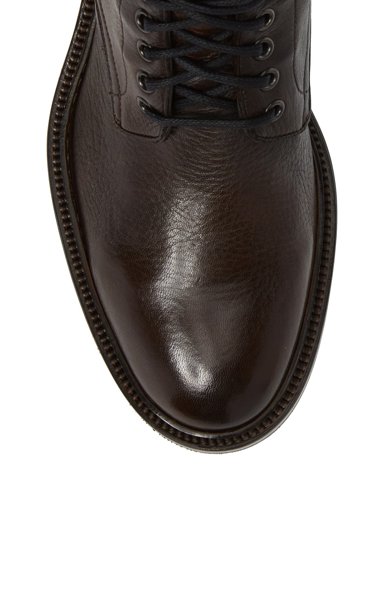 Greyson Plain Toe Boot, Alternate, color, DARK BROWN
