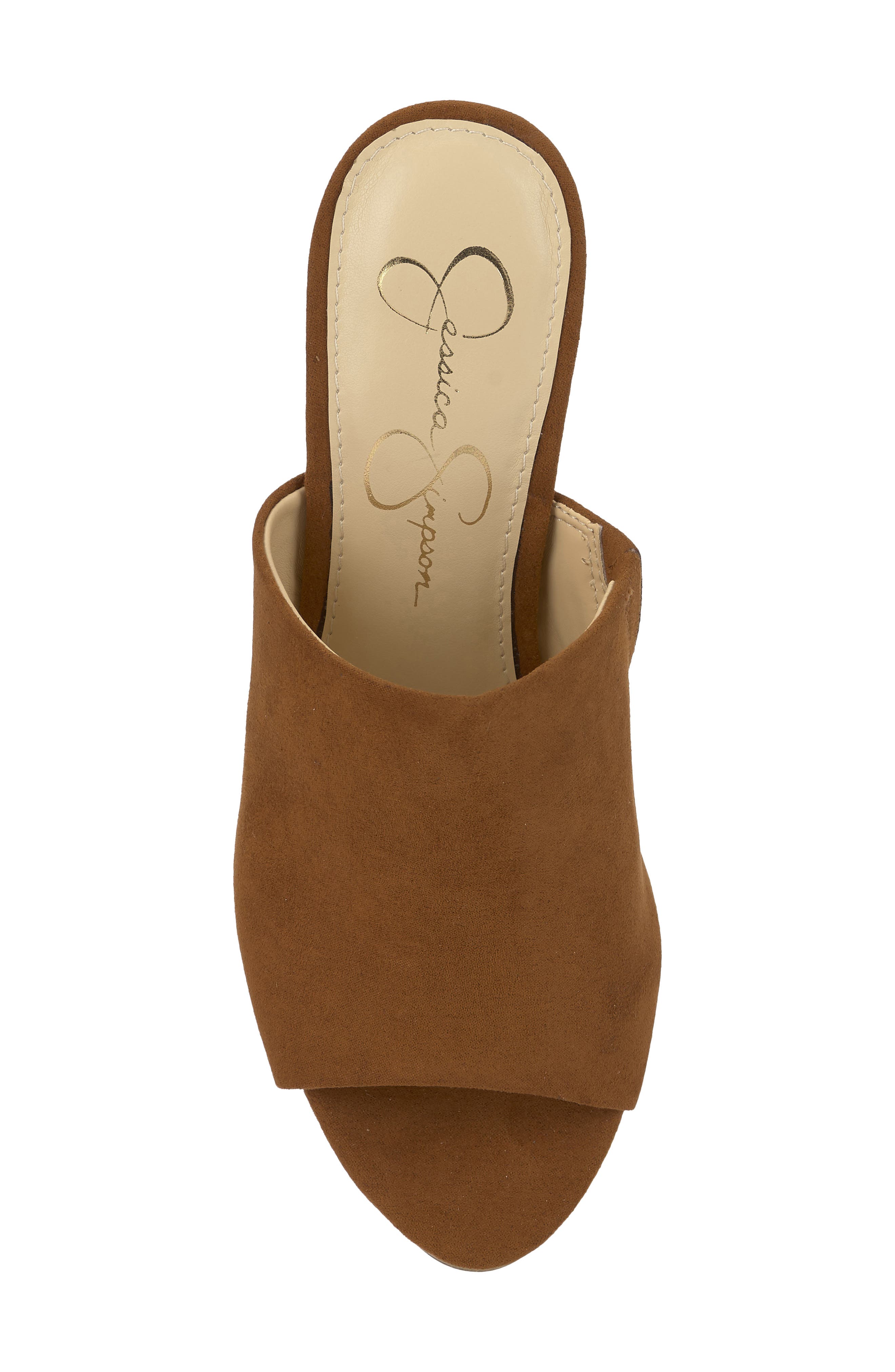 Jessica Simpson Shelbie Platform Slide Sandal, Alternate, color, Tuscan Tan Suede