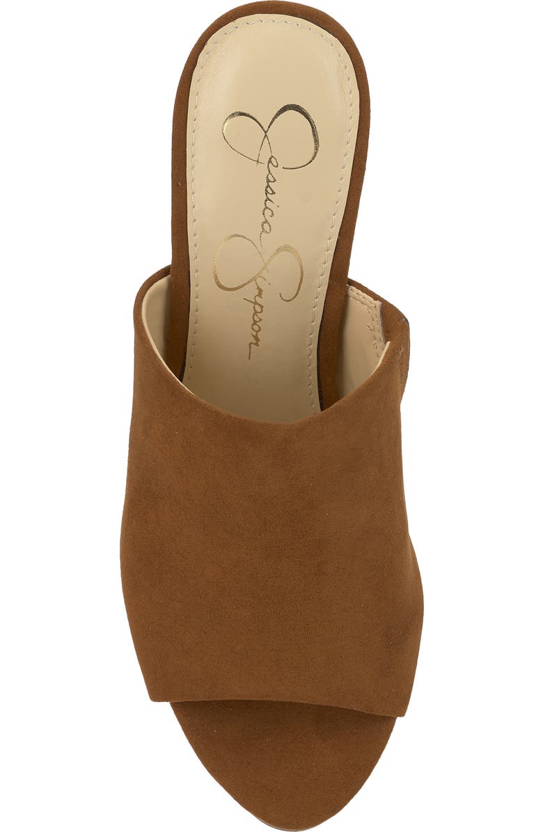 Jessica Simpson Shelbie Platform Slide Sandal, Alternate, color, Tuscan Tan Suede