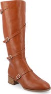 Journee Collection Elettra Buckle Knee High Boot