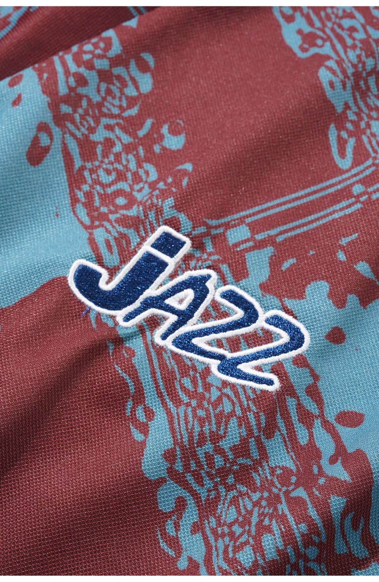 Butter Goods Jazz Logo Soccer Jersey, Alternate, color, Cordovan