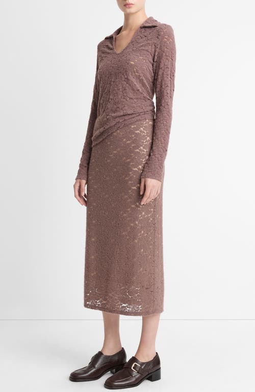 Vince Stretch Lace Top In Neutral