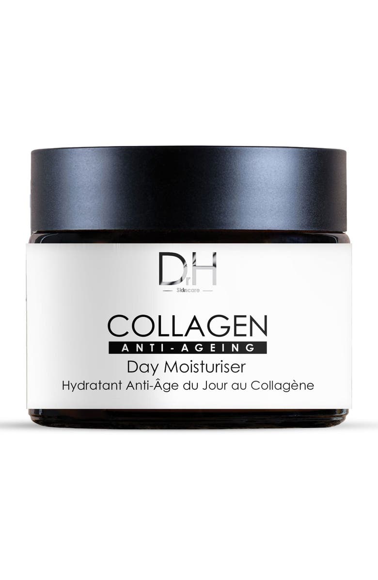 Dr H Collagen Anti-Ageing Day Moisturiser for Youthful & Hydrated Skin 60ml, Main, color, White