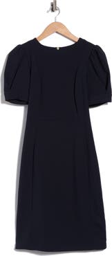 DKNY Puff Short Sleeve Sheath Dress