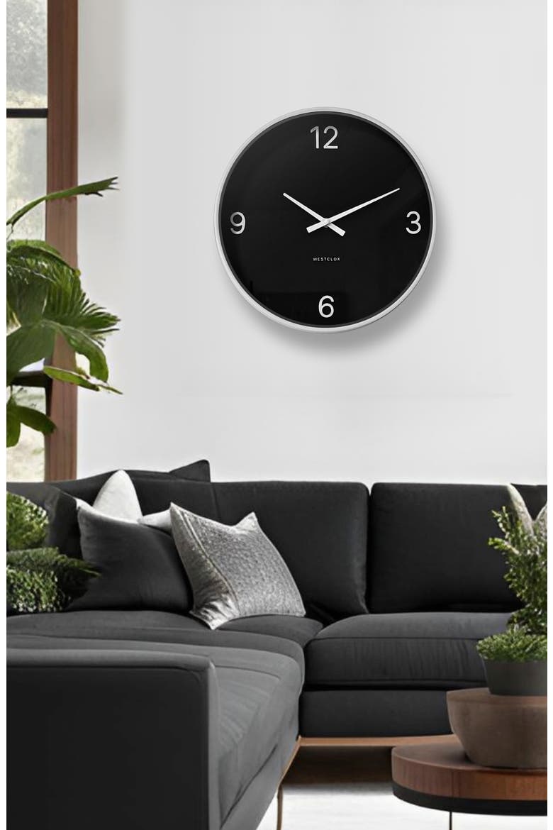 20-Inch Modern Wall Clock, Alternate, color, BLACK AND WHITE