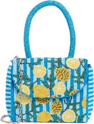 Collection XIIX Beaded Lemon Top Handle Bag