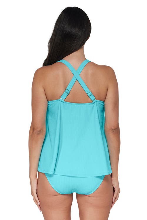 Pacifica By Sunsets Sadie Tankini Swimsuit Top In Pool Party