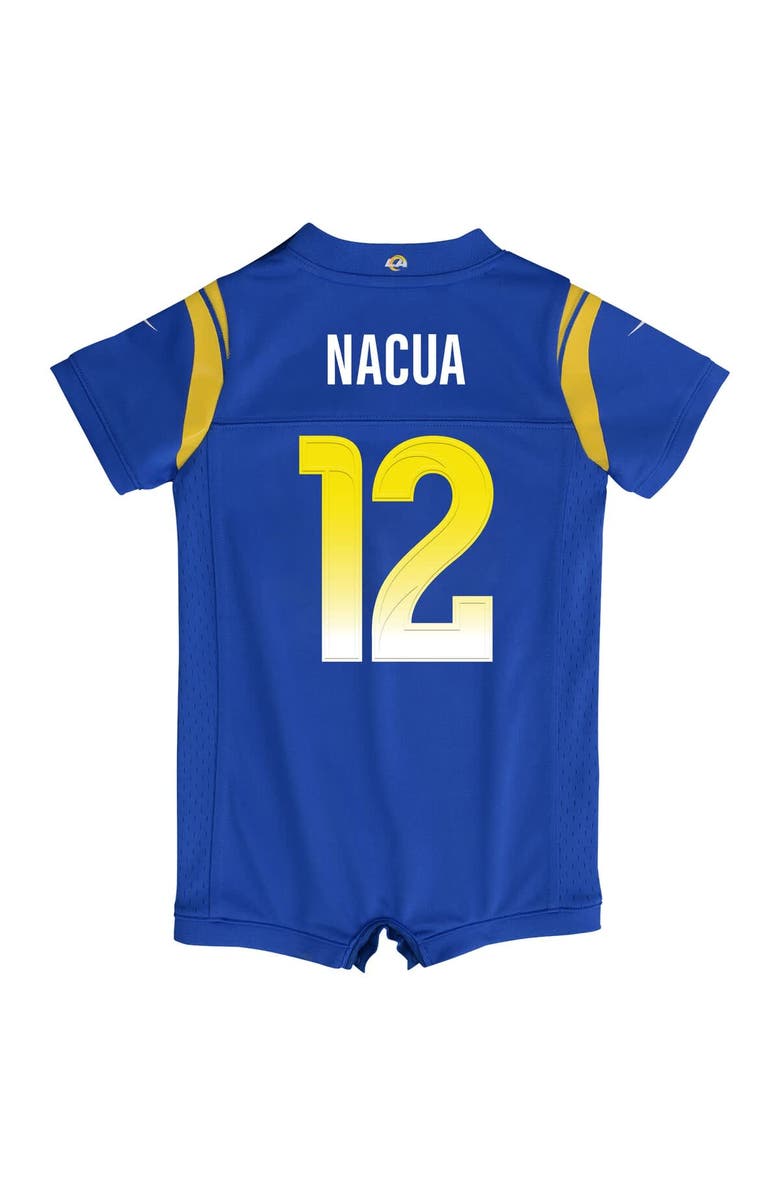 Nike Newborn & Infant Nike Puka Nacua Royal Los Angeles Rams Game Romper Jersey, Alternate, color, Royal