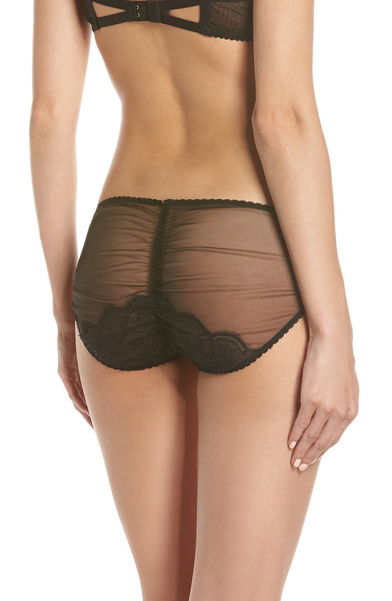 Dita Von Teese Muse Lace Bikini, Alternate, color, Black