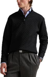 Polo Ralph Lauren Micro Quilted Cotton Quarter Zip Pullover