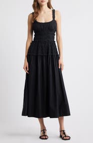 DÔEN Marianne Stripe Organic Cotton Midi Dress