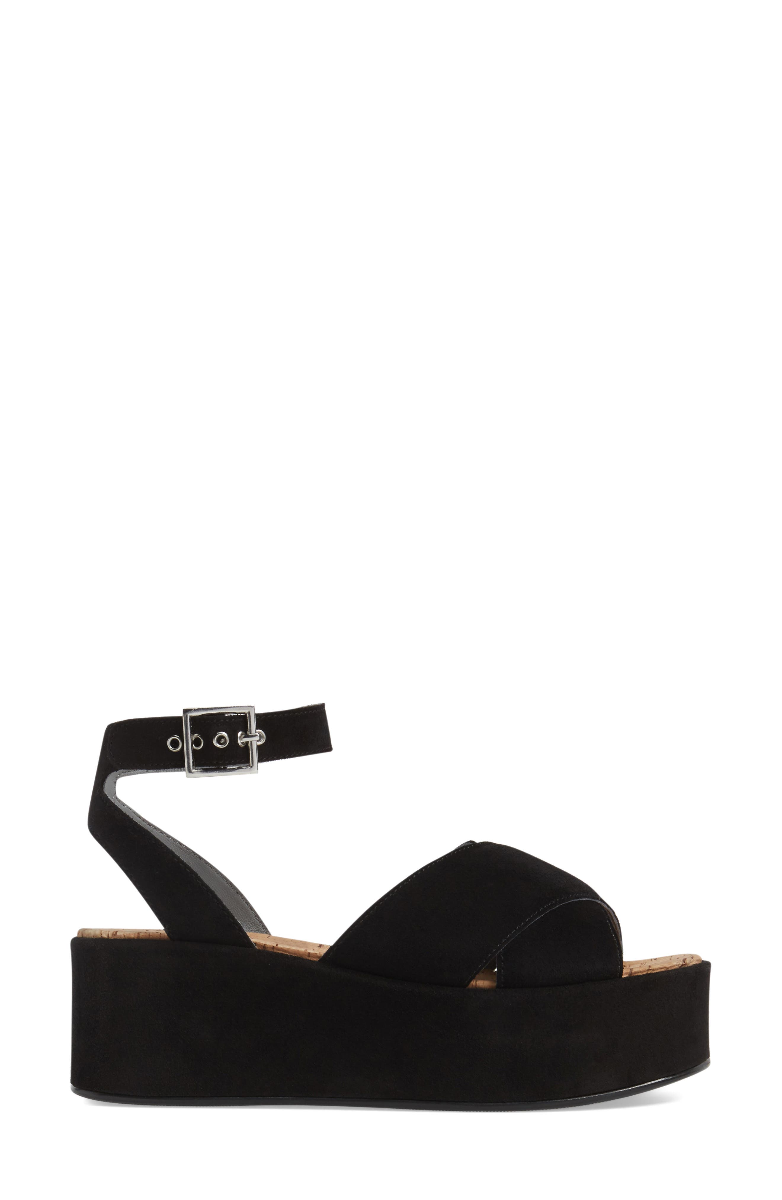 Topshop Whisper Platform Sandal, Alternate, color, 