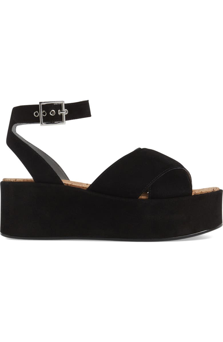 Topshop Whisper Platform Sandal, Alternate, color,