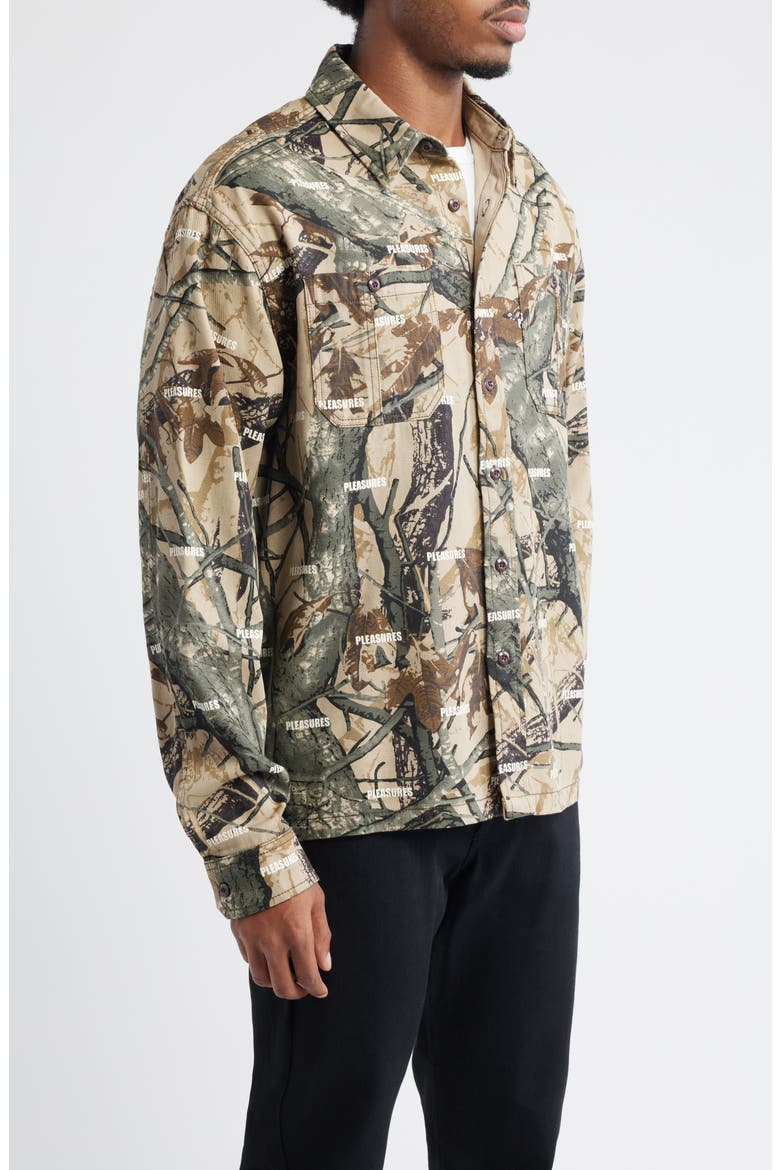 Sensation Hunting Camouflage Hunting Button-Up Shirt, Alternate, color, CAMO