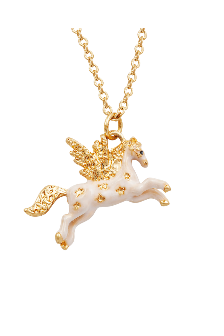 Pegasus Necklace, Alternate, color, Gold