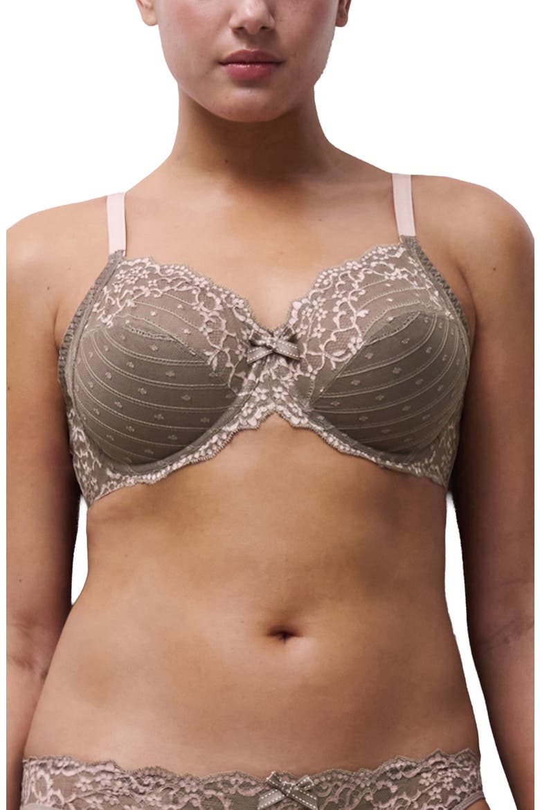 Rive Gauche Full Coverage Underwire Bra, Main, color, BRONZED TAUPE ROSE