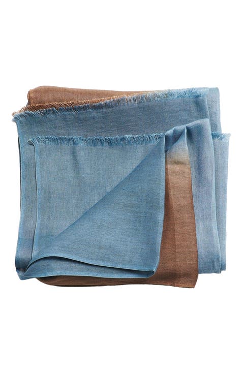 Mahogany Sky Soft Linen Silk Handloom Scarf