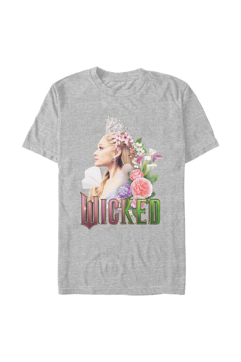 Men's Wicked For Good Glinda Side Profile Pose  Graphic T-Shirt, Main, color, Sport Grey