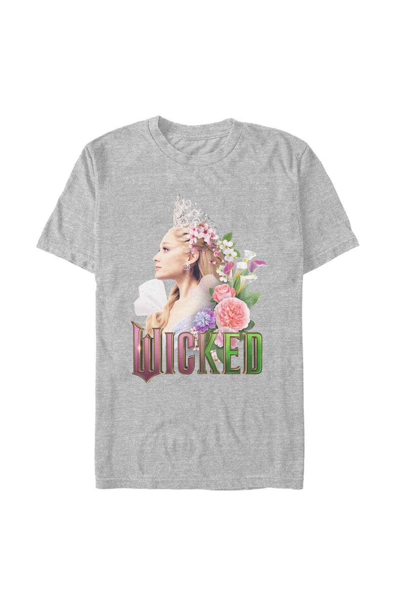 Wicked: For Good Men's Wicked For Good Glinda Side Profile Pose Graphic T-Shirt, Main, color, Sport Grey