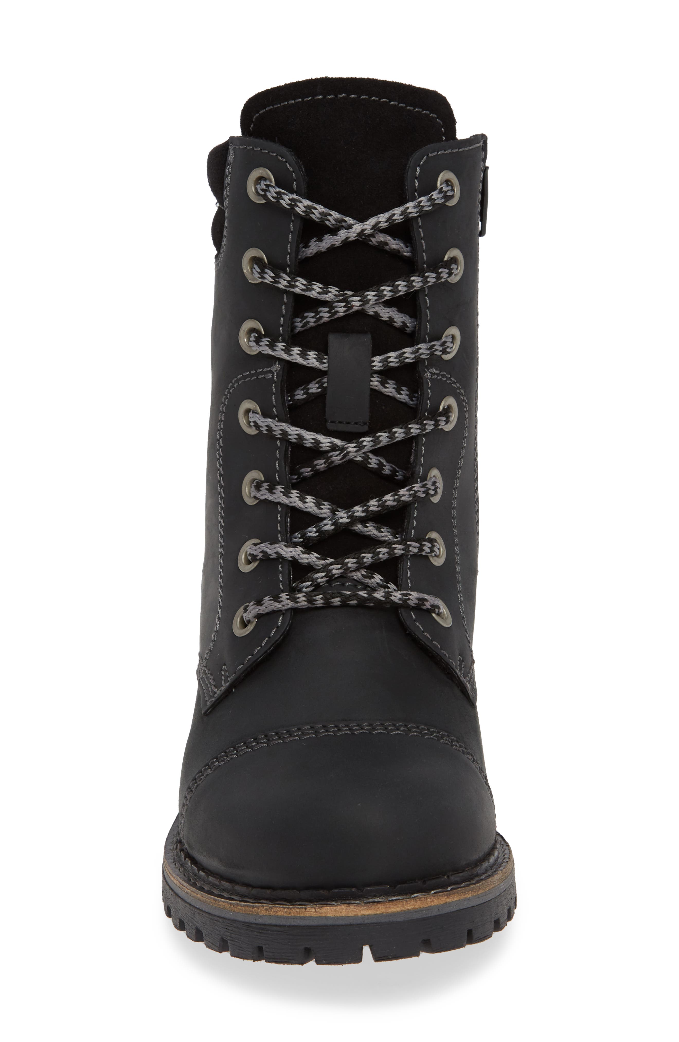 Hero Waterproof Hiker Boot, Alternate, color, BLACK LEATHER