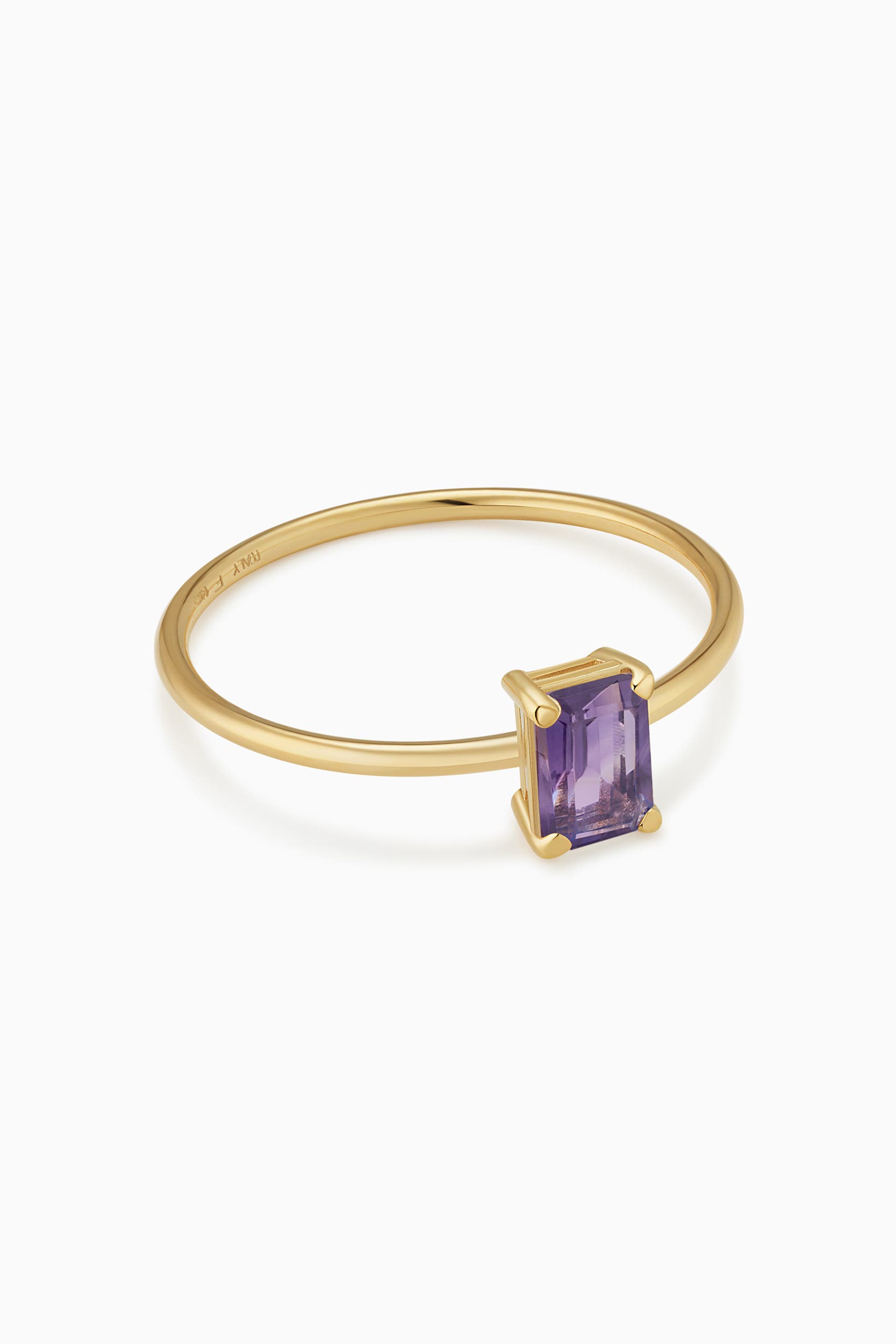 Женские аксессуары Oradina 14K Gold Gemstone Vivid Ring — фото 6