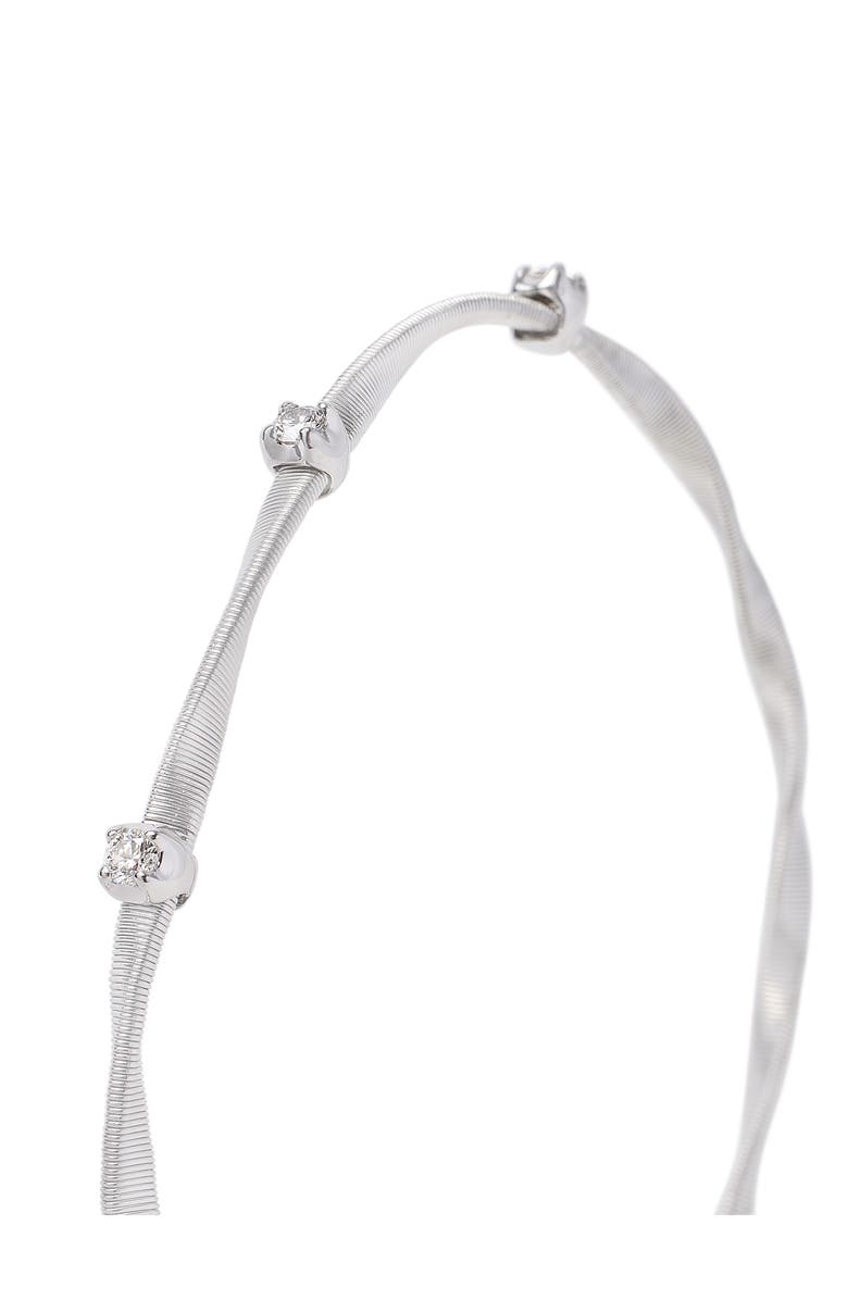 Marco Bicego Marrakech Diamond Station Bracelet, Alternate, color, White Gold