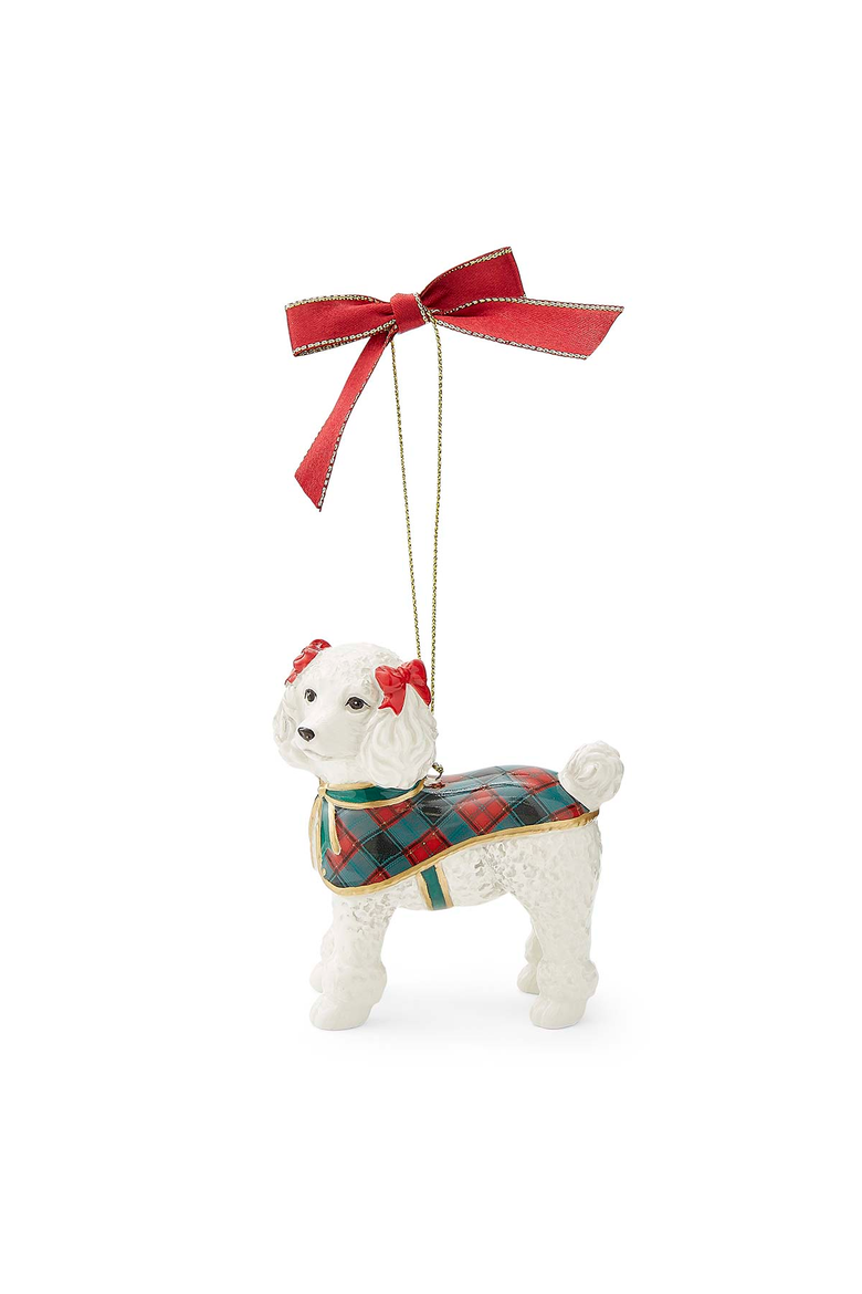 Christmas Tree French Poodle Ornament, Main, color, Multi