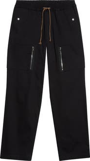JKEEFER Anthony Stretch Cotton Gabardine Cargo Pants