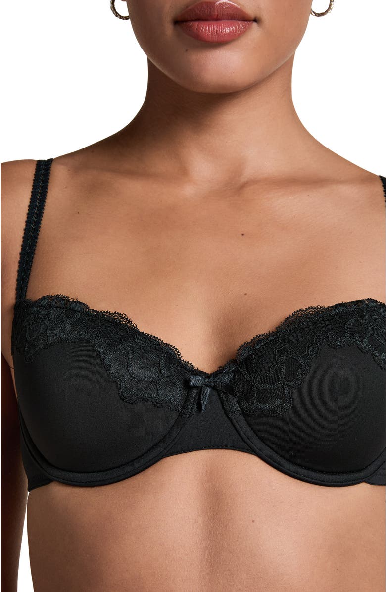 Hunkemöller Secret Lace Padded Underwired Bra, Alternate, color, Black