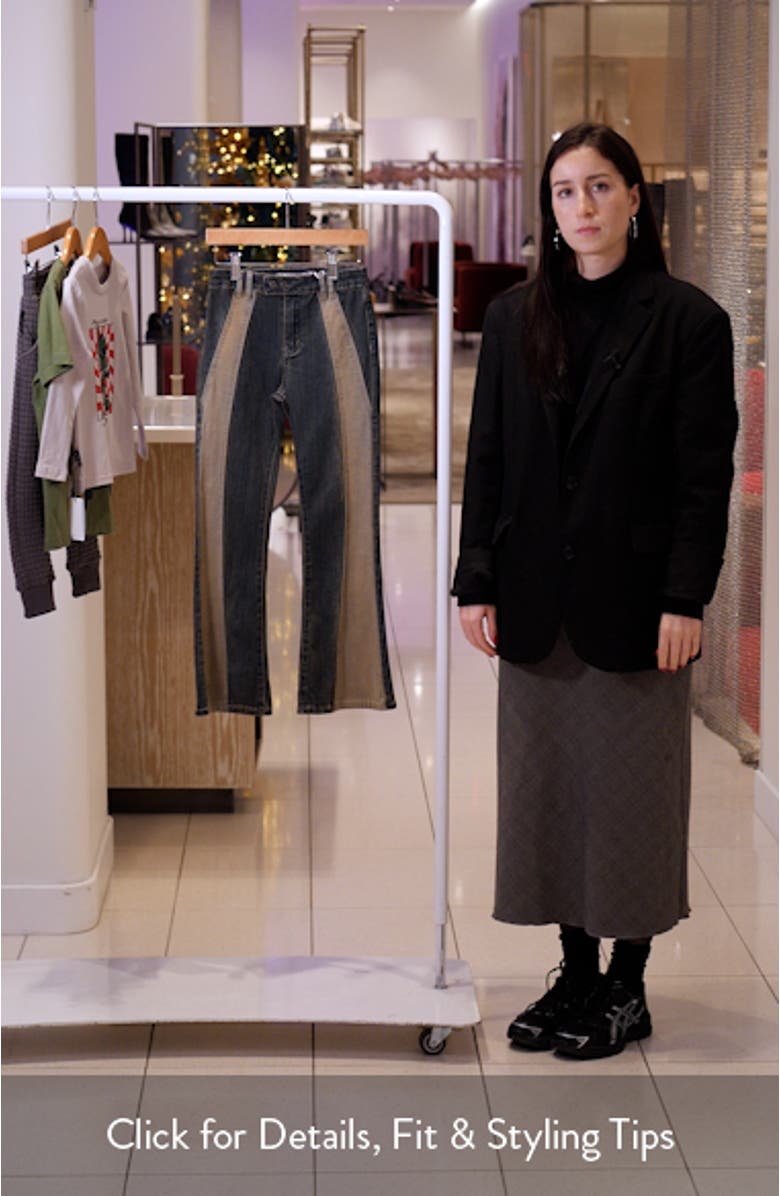 Kids' Colorblock Flare Leg Jeans, sales video thumbnail