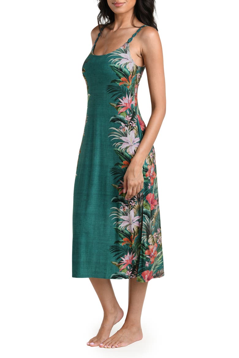 Courtyard Palms Midi Dress, Alternate, color, JUNGLE
