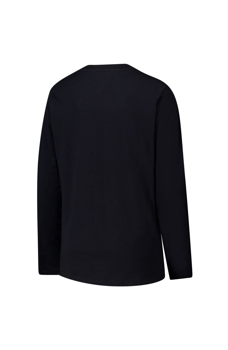 G-III 4HER BY CARL BANKS Women's G-III 4Her by Carl Banks Black Carolina Panthers Post Season Long Sleeve V-Neck T-Shirt, Alternate, color, Black