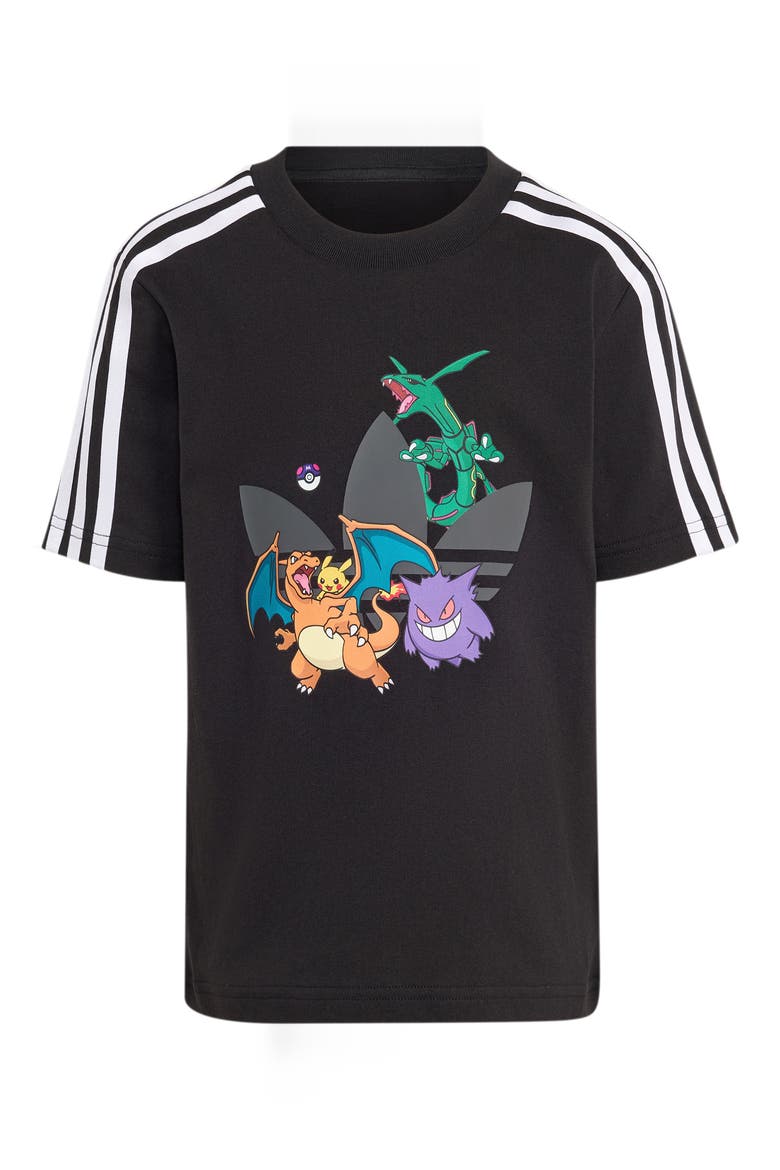 x Pokémon Kids' Cotton Graphic T-Shirt, Main, color, BLACK
