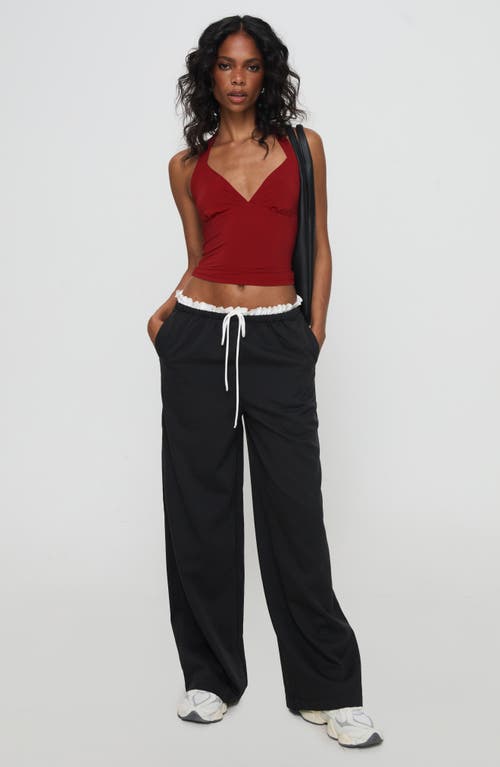 PRINCESS POLLY PRINCESS POLLY PILLY LACE DETAIL DRAWSTRING PANTS