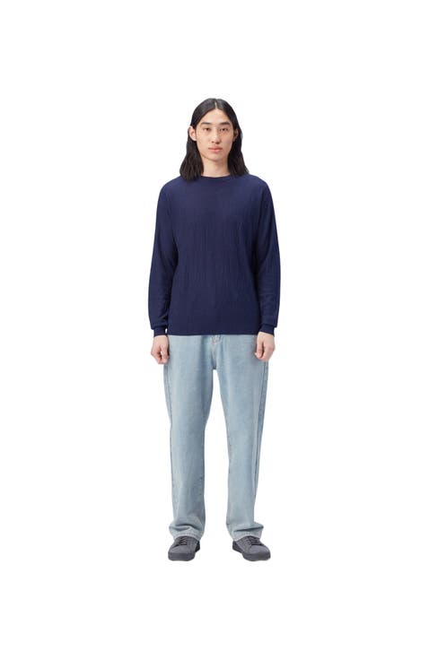 Lightweight Silk Cashmere Textured Sweater