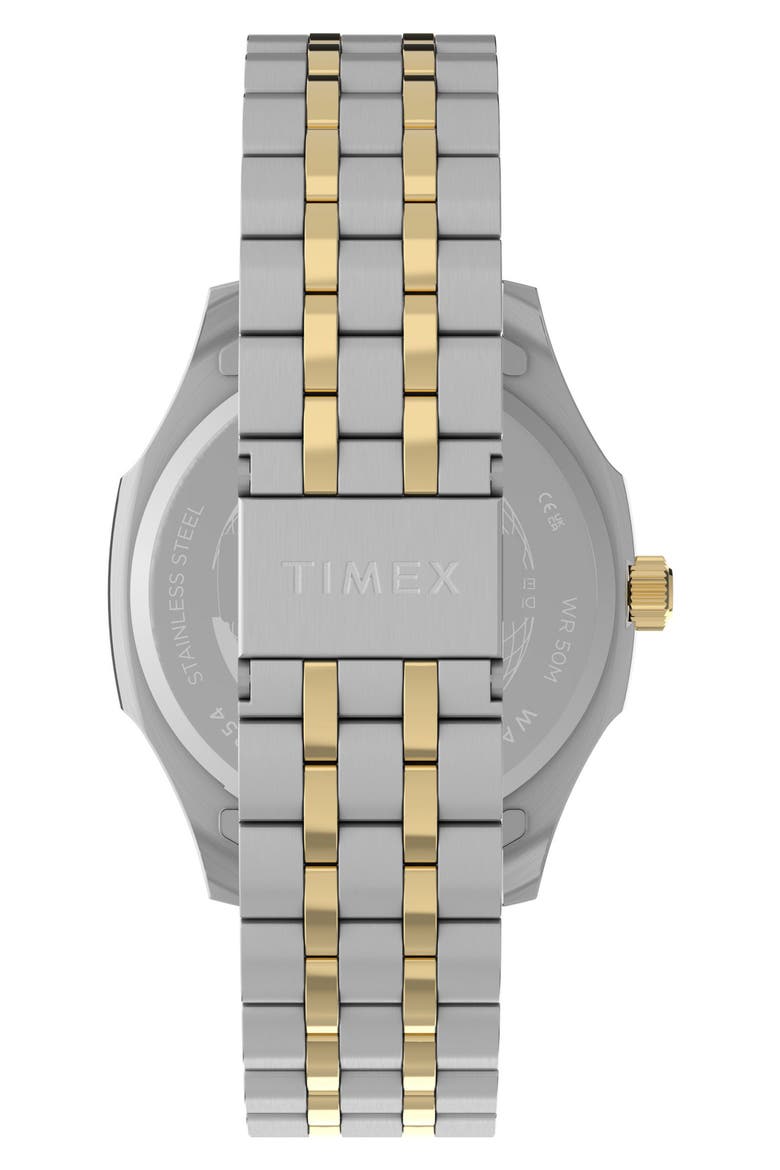 Marquis Croc-Embossed Leather Strap Watch, Alternate, color, SILVER