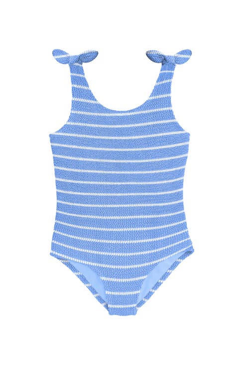 Crinkle Bow Tie One Piece
