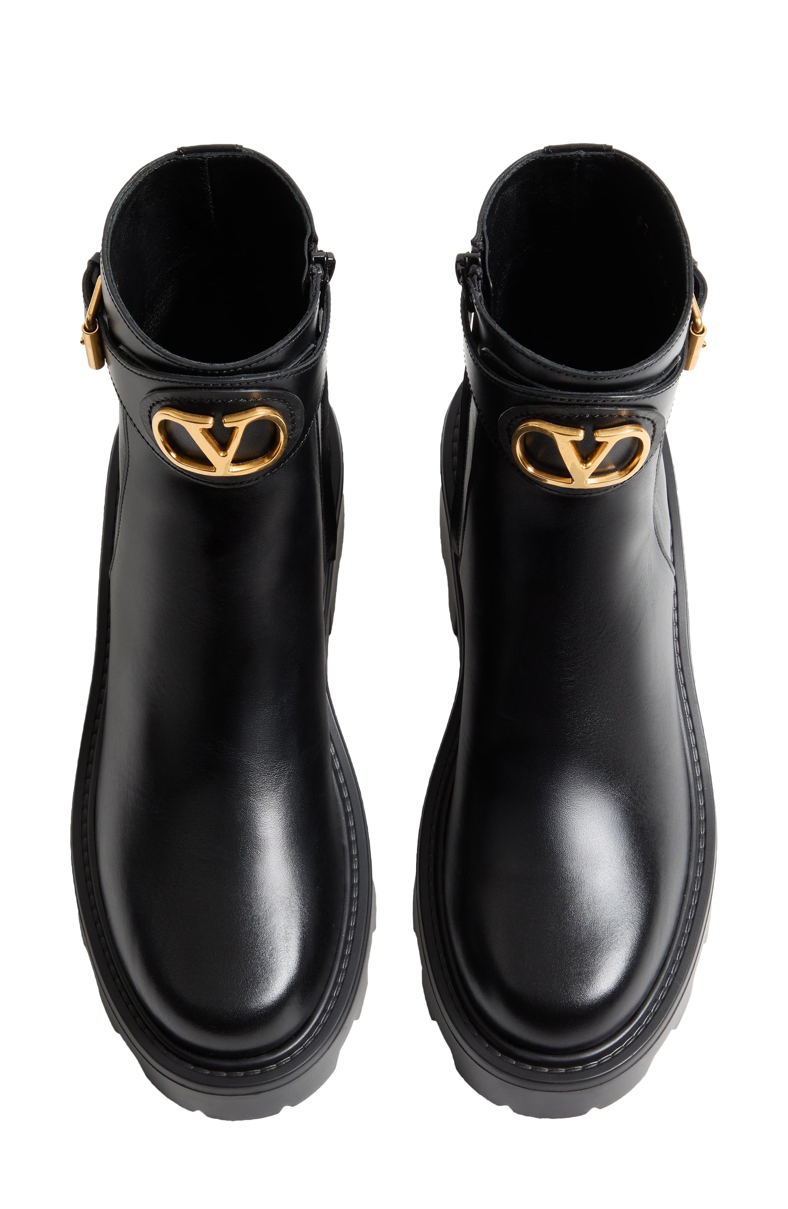 Valentino VLOGO Signature Bootie, Alternate, color, Black