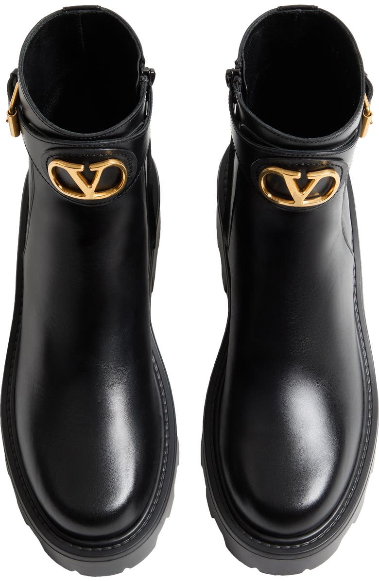 Valentino VLOGO Signature Bootie, Alternate, color, Black