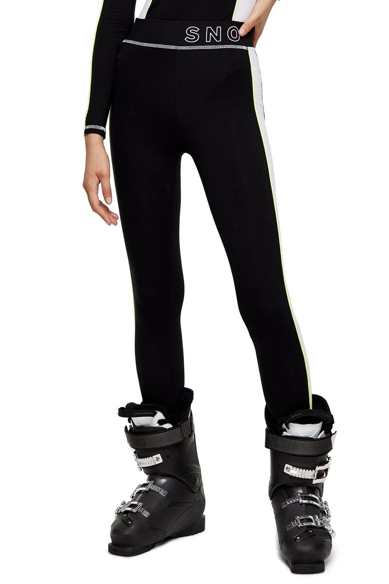 SNO Thermal Ski Leggings, Main, color, BLACK MULTI