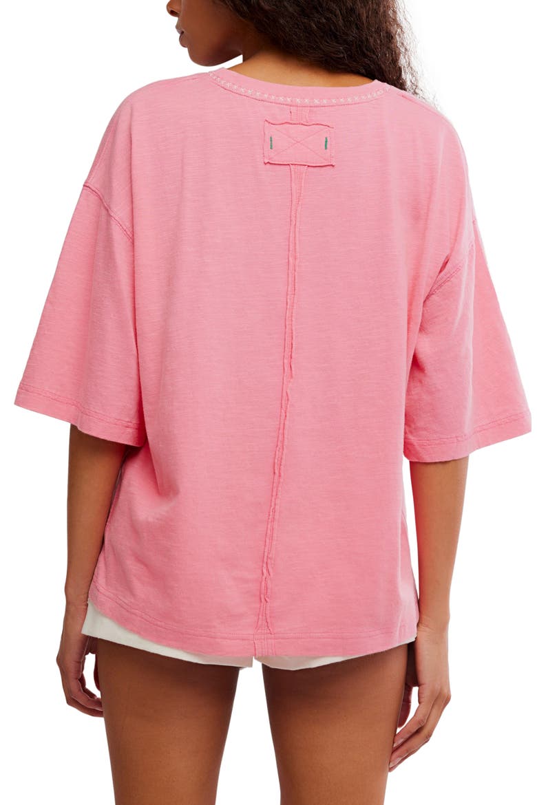 In Spring Cotton Graphic T-Shirt, Alternate, color, PINK POPPY COMBO