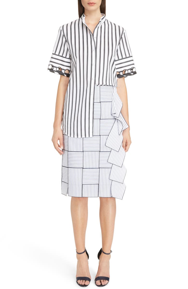 Victoria, Victoria Beckham Laced Sleeve Shirt, Alternate, color,