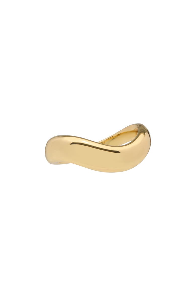 Wavy Band Ring, Main, color, GOLD