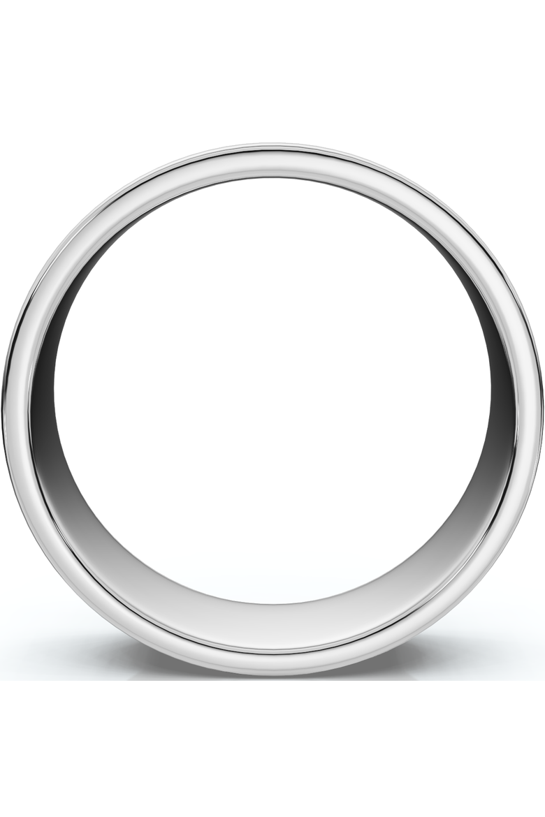 6mm Flat High Polished Wedding Band 14K Gold, Alternate, color, 14k White Gold