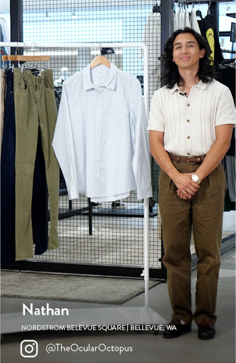 Aiden Cotton Button-Up Shirt, sales video thumbnail