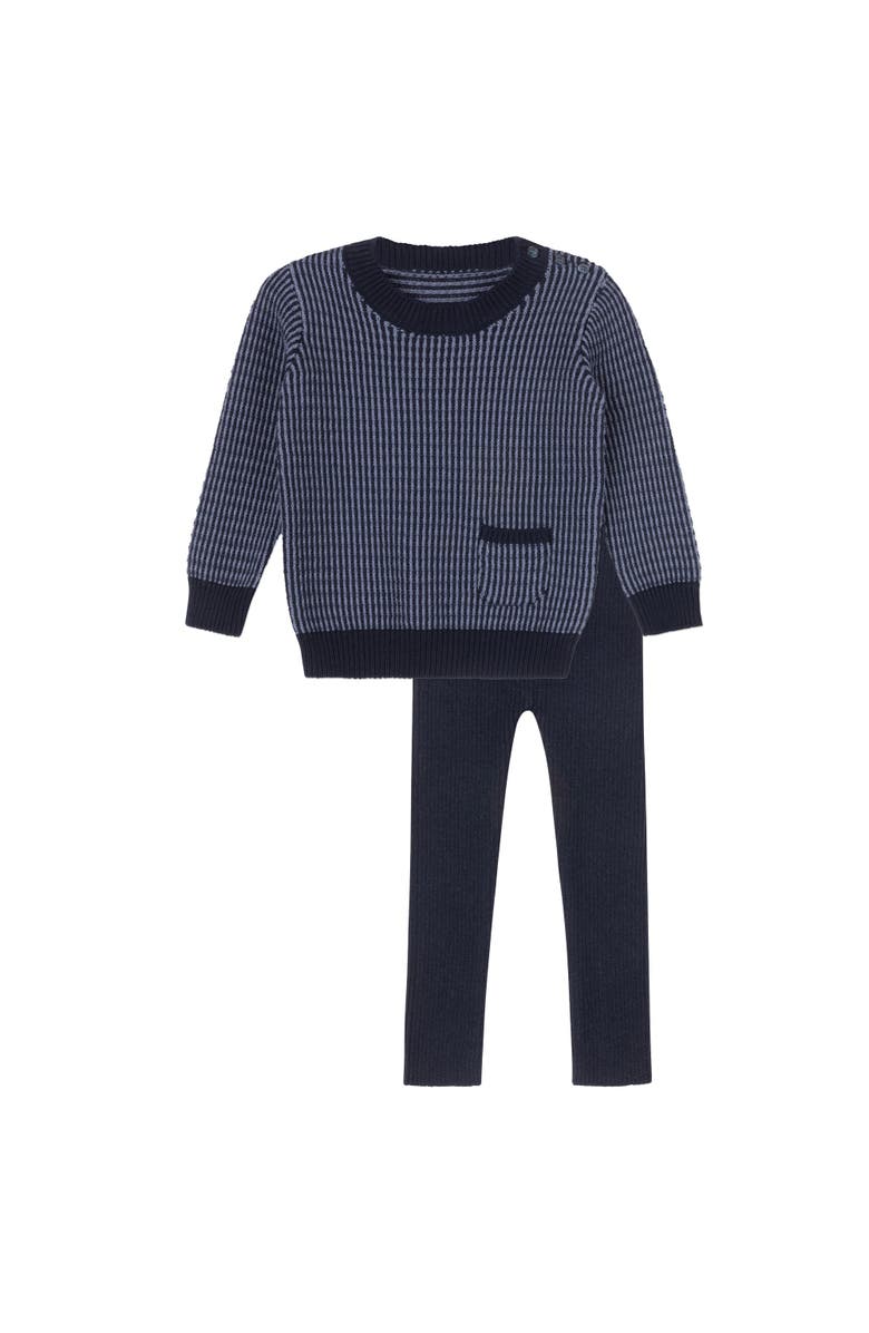 Ely's & Co. Looms Thin Stripe Collection - Toddler Set, Main, color, Navy/Blue