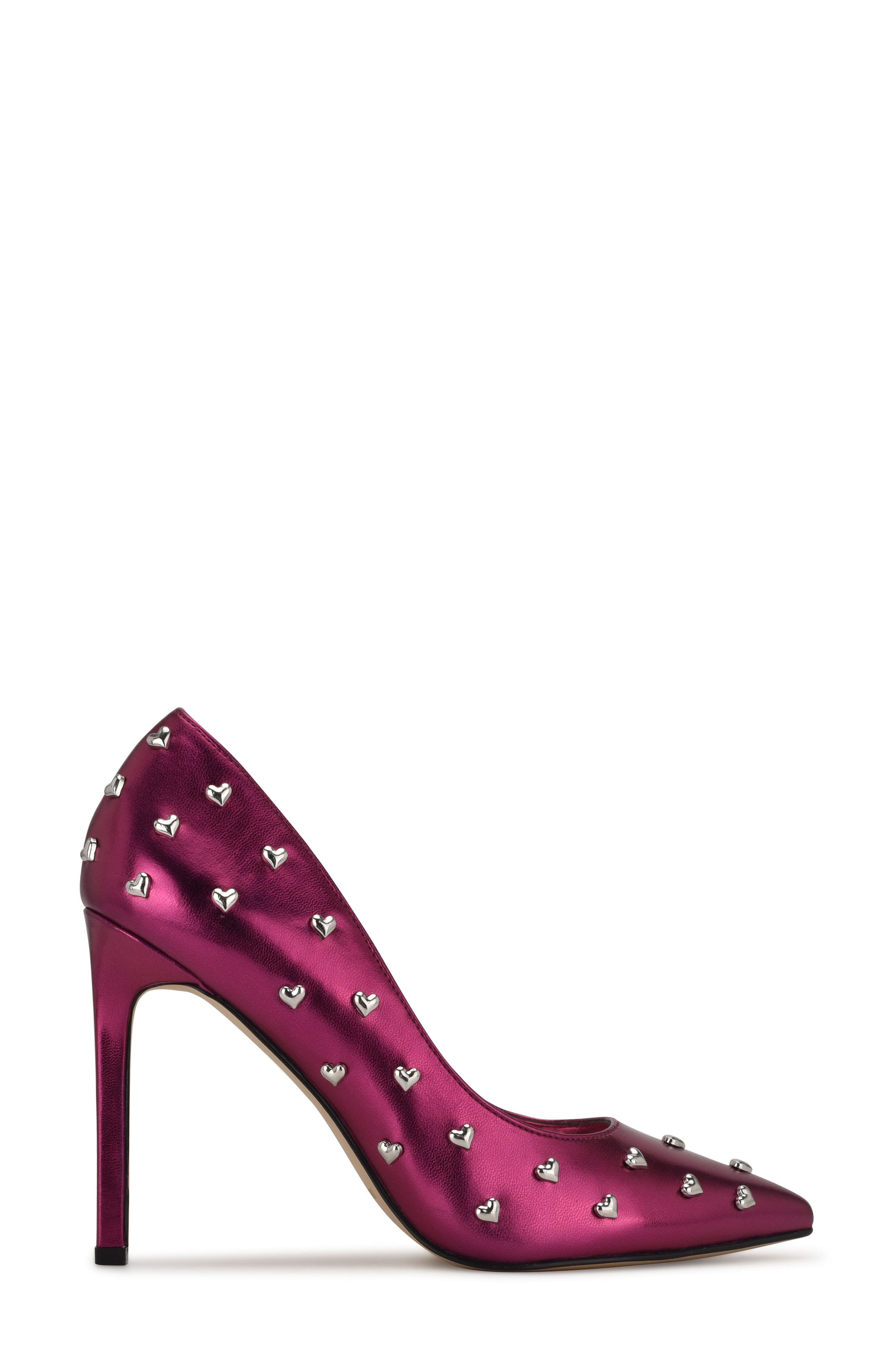 Nine West Tatiana Studded Pointed Toe Pump, Alternate, color, 